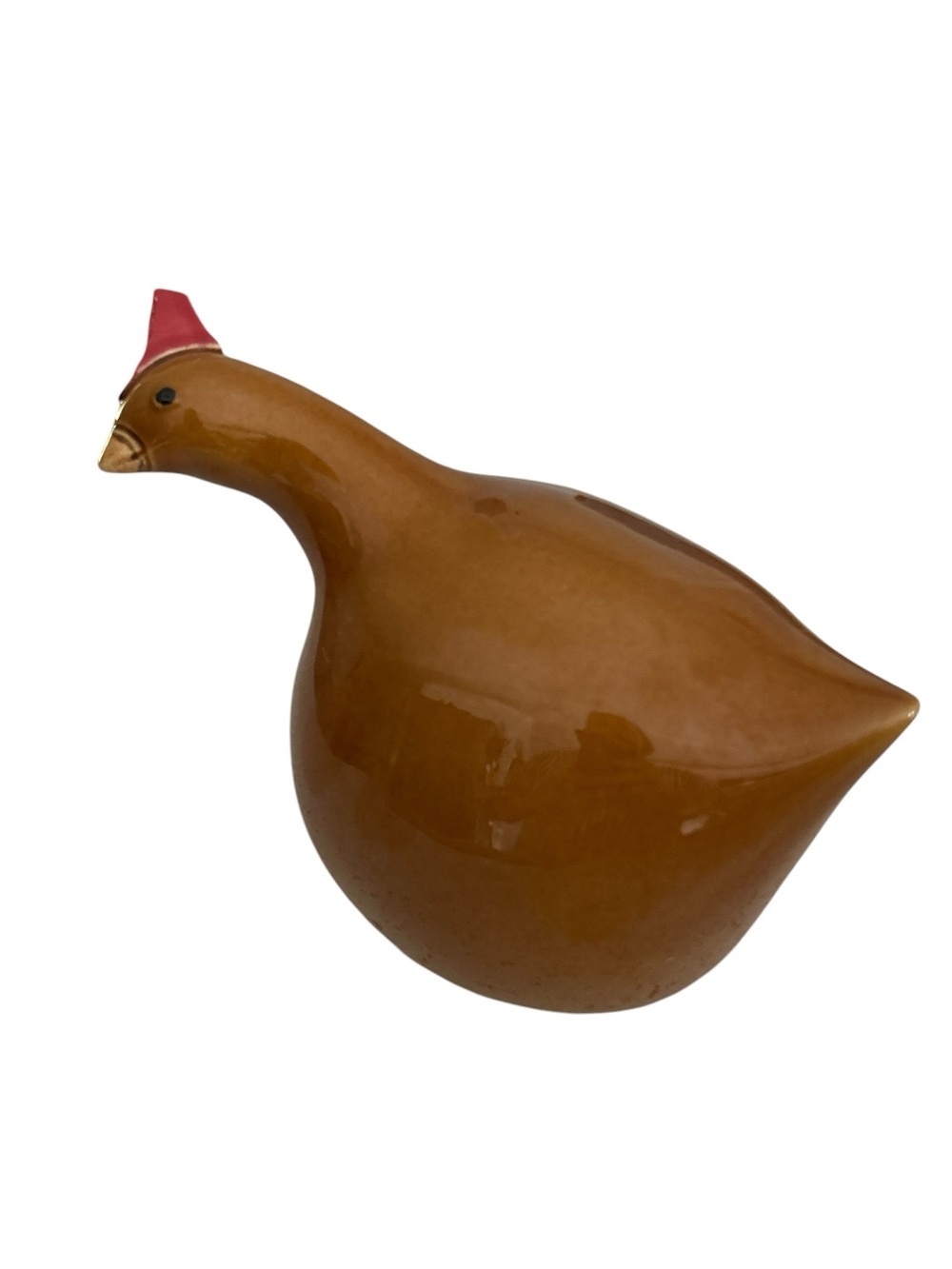 Catherine Hunter Longchamp France Deluxe Les Poules Small Caramel Pottery Hen